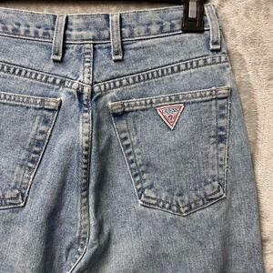 Vintage Guess Jeans 1050 High Waist Mom Jeans USA Made Y2K -Size 28- Medium Wash